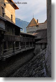 castles, chateau de chillon, europe, interiors, montreaux, switzerland, vertical, photograph