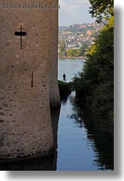 castles, chateau de chillon, chillon, europe, fishermen, montreaux, switzerland, vertical, photograph
