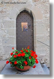 doors, europe, flowers, montreaux, slow exposure, switzerland, vertical, photograph