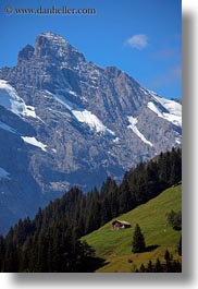europe, houses, mountains, murren, nature, scenics, snowcaps, switzerland, vertical, photograph
