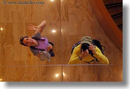 ceilings, europe, horizontal, mirrors, people, reflections, switzerland, vicky, womens, wt people, photograph