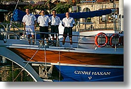 boats, cevri hasan, crew, europe, gulet, horizontal, men, people, schooner, turkeys, photograph