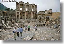 architectural ruins, ephesus, europe, horizontal, library, turkeys, photograph