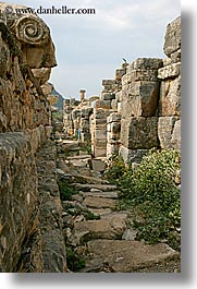 architectural ruins, ephesus, europe, odeion, paths, turkeys, vertical, photograph