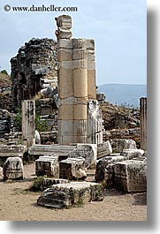 architectural ruins, ephesus, europe, pillars, turkeys, vertical, photograph