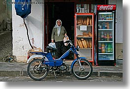 europe, fethiye, horizontal, motorcycles, old, turkeys, womens, photograph