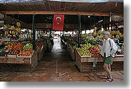 europe, fethiye, horizontal, market, turkeys, womens, photograph