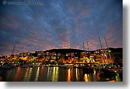 boats, dusk, europe, finike, harbor, horizontal, slow exposure, sunsets, turkeys, photograph