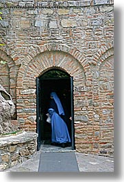 archways, entering, europe, house of virgin mary, houses, nuns, religious, turkeys, vertical, photograph