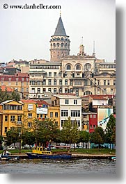 buildings, cityscapes, europe, galata, istanbul, towers, turkeys, vertical, photograph