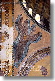 ancient, europe, frescos, hagia sophia church, istanbul, turkeys, vertical, photograph