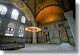 europe, hagia sophia church, horizontal, istanbul, lights, turkeys, windows, photograph