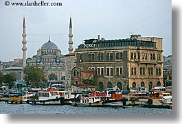europe, horizontal, istanbul, mosques, rivers, turkeys, yenicami, photograph