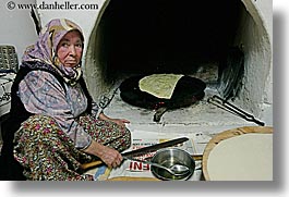 crepes, europe, horizontal, kalkan, making, turkeys, turkish, womens, photograph