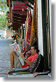 europe, kas, men, newspaper, reading, turkeys, vertical, photograph