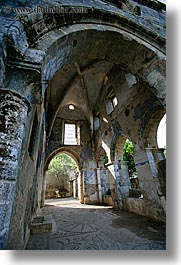 architectural ruins, century, churches, europe, kaya koy, turkeys, vertical, photograph