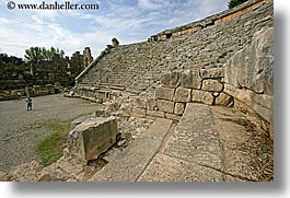 amphitheater, architectural ruins, europe, horizontal, myra, old myra, stones, turkeys, photograph