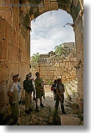 amphitheater, architectural ruins, europe, hallway, myra, old myra, stones, tourists, turkeys, vertical, photograph