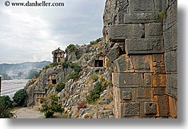 amphitheater, architectural ruins, europe, horizontal, myra, old myra, stones, turkeys, walls, photograph