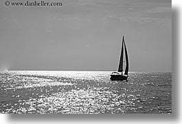 black and white, boats, europe, horizontal, ocean, ocean scenics, sailboats, sparkle, turkeys, photograph