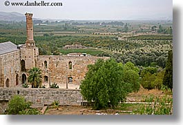 architectural ruins, countryside, europe, horizontal, overlook, st johns basillica, turkeys, photograph