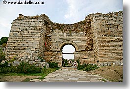architectural ruins, archways, entry, europe, gates, horizontal, st johns basillica, turkeys, photograph