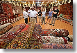 europe, gathering, horizontal, round, rugs, tourists, turkeys, turkmen rugs, photograph