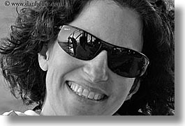 black and white, closeup, europe, happy, horizontal, lori, sunglasses, tourists, turkeys, womens, photograph