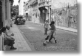argentina, buenos aires, childrens, football, horizontal, la boca, latin america, people, photograph