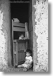 argentina, boys, buenos aires, childrens, doors, la boca, latin america, people, two, vertical, photograph