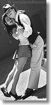 argentina, black and white, buenos aires, dancers, la boca, latin america, people, tango dancers, vertical, photograph