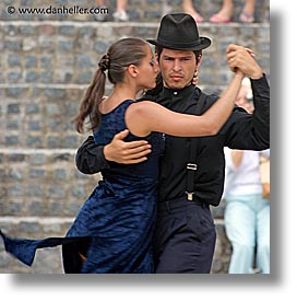 argentina, buenos aires, dancers, la boca, latin america, people, square format, tango, tango dancers, photograph