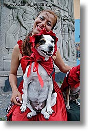 argentina, buenos aires, dogs, la boca, latin america, people, vertical, womens, photograph