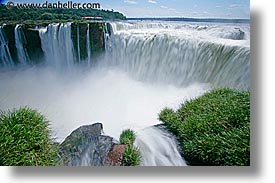 argentina, brazilian, falls, horizontal, iguazu, latin america, side, slow exposure, water, waterfalls, photograph