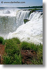 argentina, falls, horses, iguazu, latin america, shoes, vertical, water, waterfalls, photograph