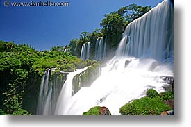 argentina, falls, horizontal, iguazu, latin america, slow exposure, water, waterfalls, photograph