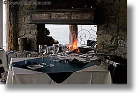 argentina, fire, horizontal, kuar restaurant, latin america, tables, ushuaia, photograph
