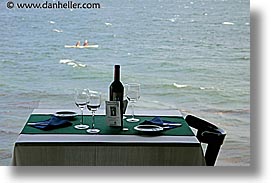 argentina, horizontal, kayaks, kuar restaurant, latin america, tables, ushuaia, wines, photograph