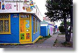 chile, horizontal, houses, kindergarten, latin america, punta arenas, photograph