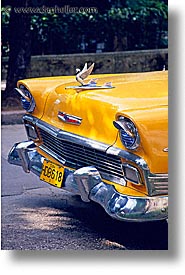 caribbean, cars, chevy, cuba, havana, island nation, islands, latin america, south america, vertical, yellow, photograph