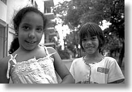 black and white, caribbean, childrens, cuba, friends, havana, horizontal, island nation, islands, latin america, people, south america, photograph