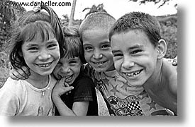 black and white, caribbean, childrens, cuba, havana, horizontal, huddle, island nation, islands, kid, latin america, people, south america, photograph
