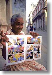 caribbean, comics, cuba, havana, island nation, islands, latin america, people, south america, vertical, womens, photograph