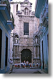 caribbean, churches, cuba, exteriors, havana, island nation, islands, latin america, plaza cathedral, south america, vertical, photograph