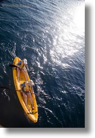 boats, ecuador, equator, galapagos islands, kayaks, latin america, vertical, photograph