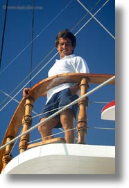 boats, captain, ecuador, equator, galapagos islands, latin america, sagitta, sails down, vertical, photograph