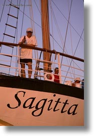 boats, ecuador, equator, galapagos islands, latin america, people, sagitta, sails down, vertical, photograph