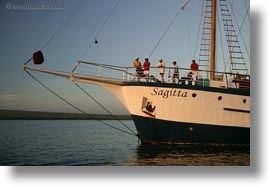 boats, ecuador, equator, galapagos islands, horizontal, latin america, people, sagitta, sails down, photograph