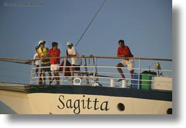 boats, ecuador, equator, galapagos islands, horizontal, latin america, people, sagitta, sails down, photograph