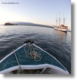 boats, ecuador, equator, galapagos islands, latin america, ropes, sagitta, sails down, square format, photograph